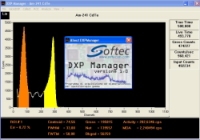 schermata software: spettro di americio-241 acquisito con microDXP